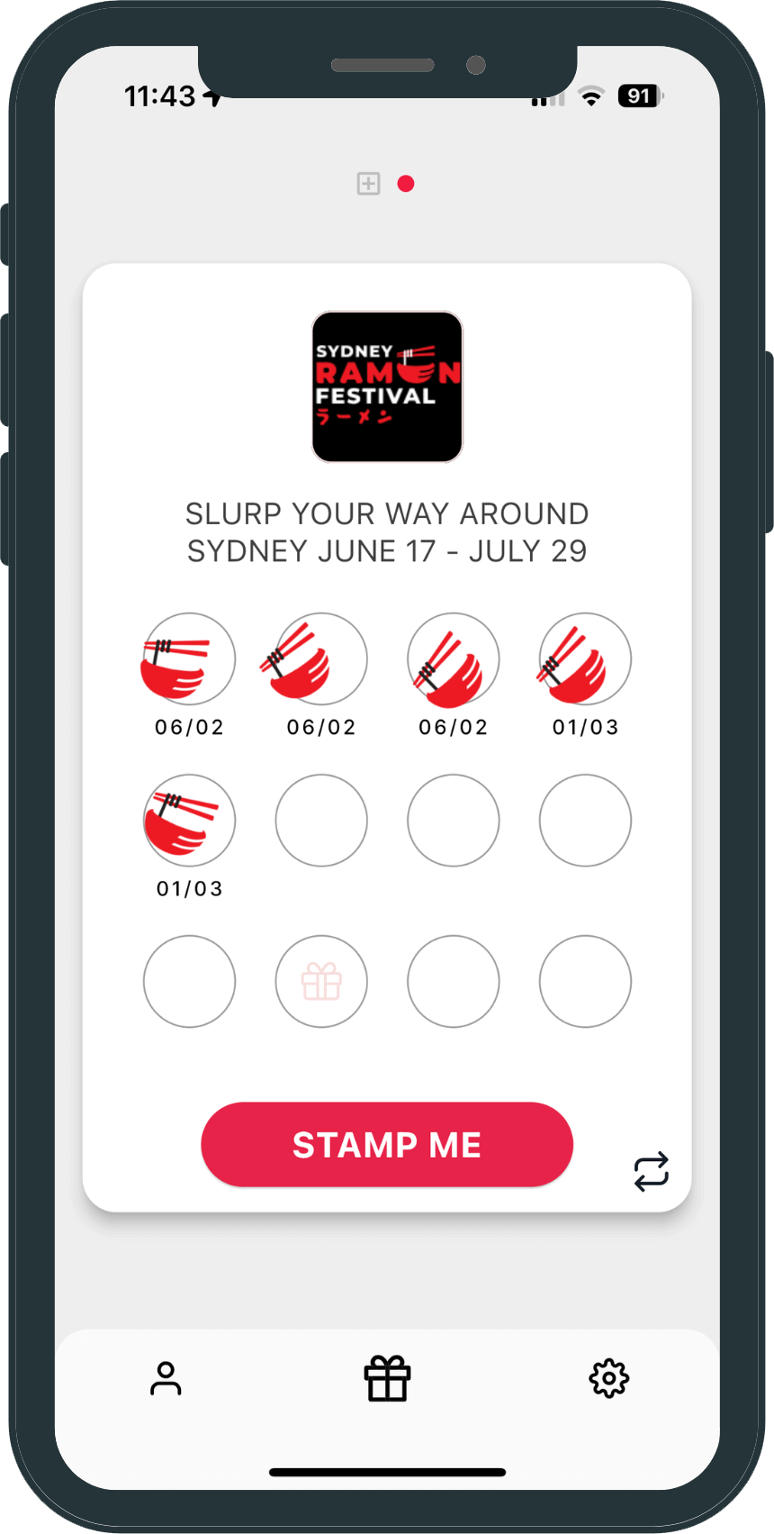 Sydney Ramen Festival Stamp Me